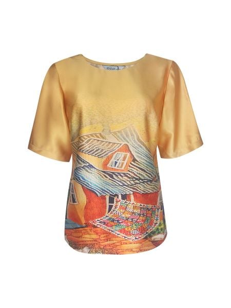  Áo cổ tròn in họa tiết, tay ngắn 2491/4.289 