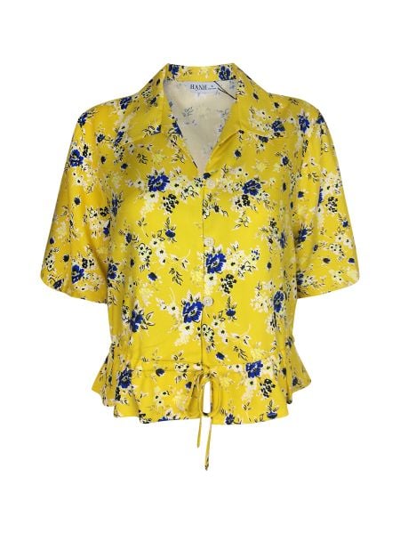  Áo Hạnh cổ sơ mi, tay ngắn, eo dún thắt nơ 3415/4.15 