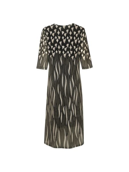  Hạnh Đầm thun suông cổ tròn in họa tiết , tay ngắn 3629/5.163 