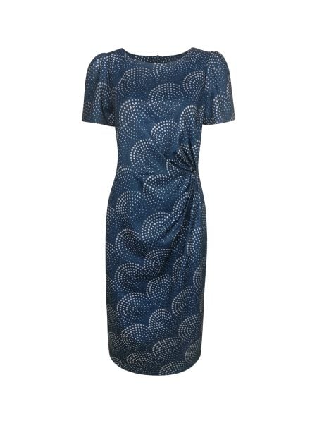  Đầm cổ tròn , nhún eo 3633/3.611 