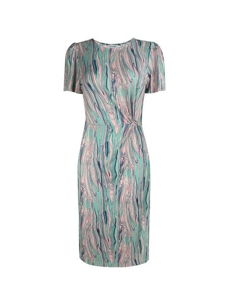  Hạnh Đầm thun in họa tiết nghệ thuật ,tay ngắn 