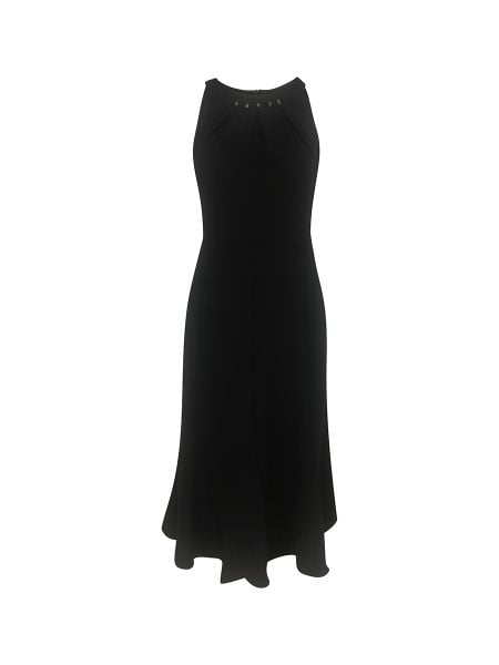  Đầm cổ tròn xếp li kết hạt, sát nách, đuôi cá 4610/4.280 