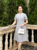  Đầm suông Hạnh cổ ren họa tiết xinh xắn, nữ tính 