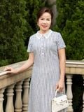  Đầm suông Hạnh cổ ren họa tiết xinh xắn, nữ tính 