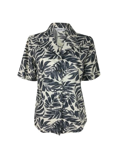  Hạnh Áo sơ mi in họa tiết tay ngắn 5402/5.91 