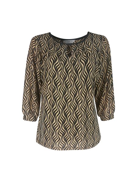  Áo cổ tròn xẻ V, tay lửng 84168/4.502 