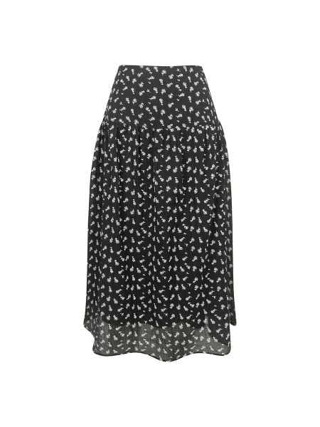  Hạnh Váy xếp ly dáng xòe, họa tiết hoa nhỏ, phía sau lưng thun  5701/5.108 