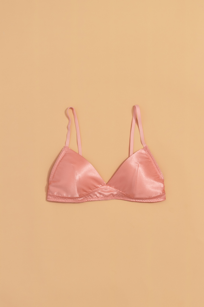 Bralette lụa Hồng Cam V2