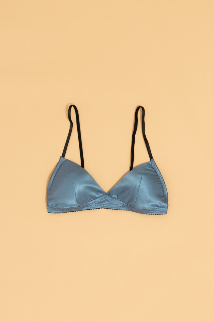 Bralette lụa Xanh Dương V2