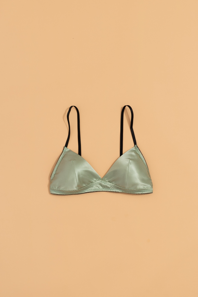 Bralette lụa Xanh Mint V2