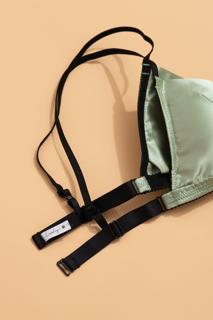 Bralette lụa Xanh Mint V2