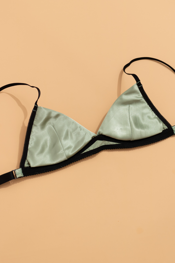 Bralette lụa Xanh Mint V2