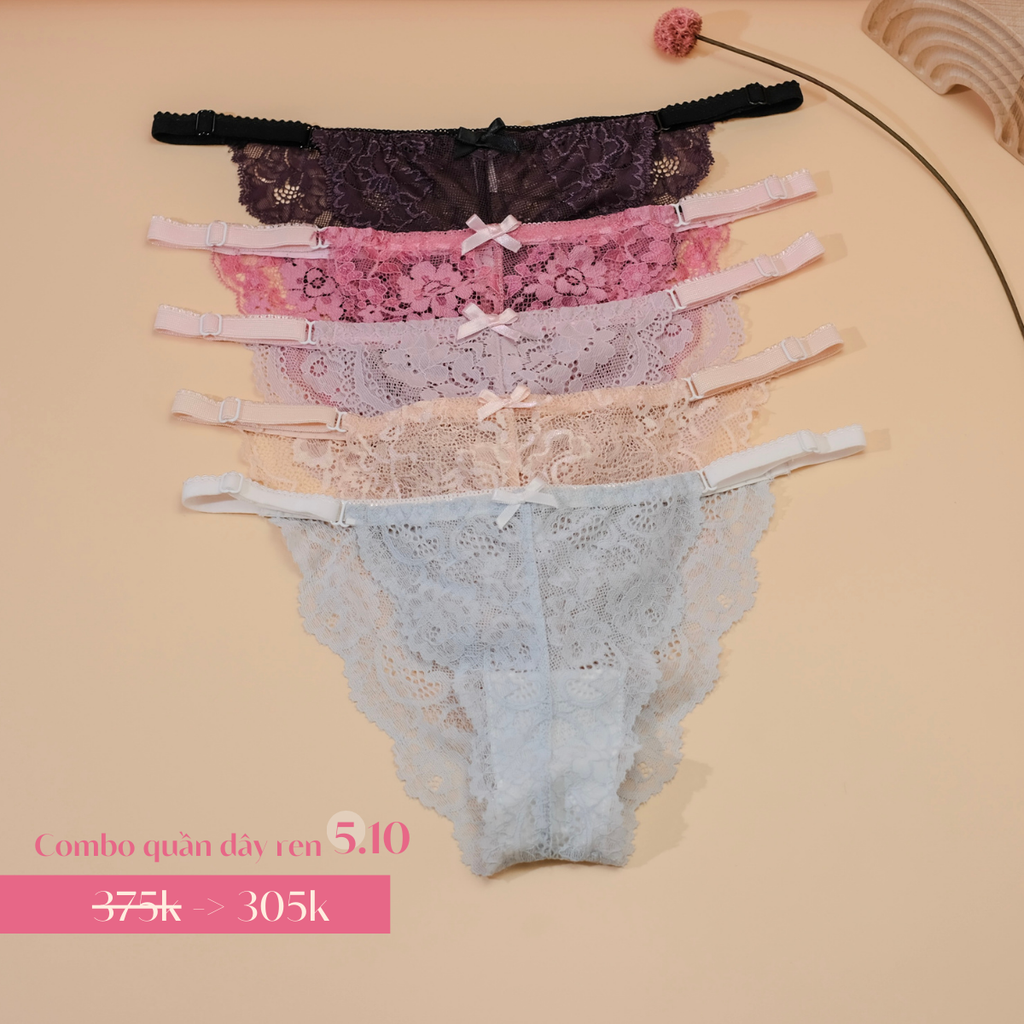 Combo 5 Quần Dây Ren