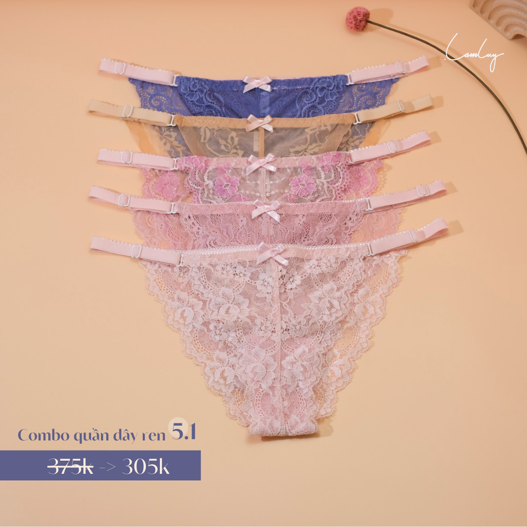 Combo 5 Quần Dây Ren