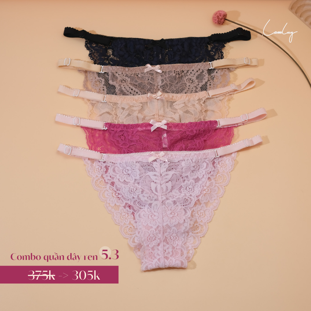Combo 5 Quần Dây Ren