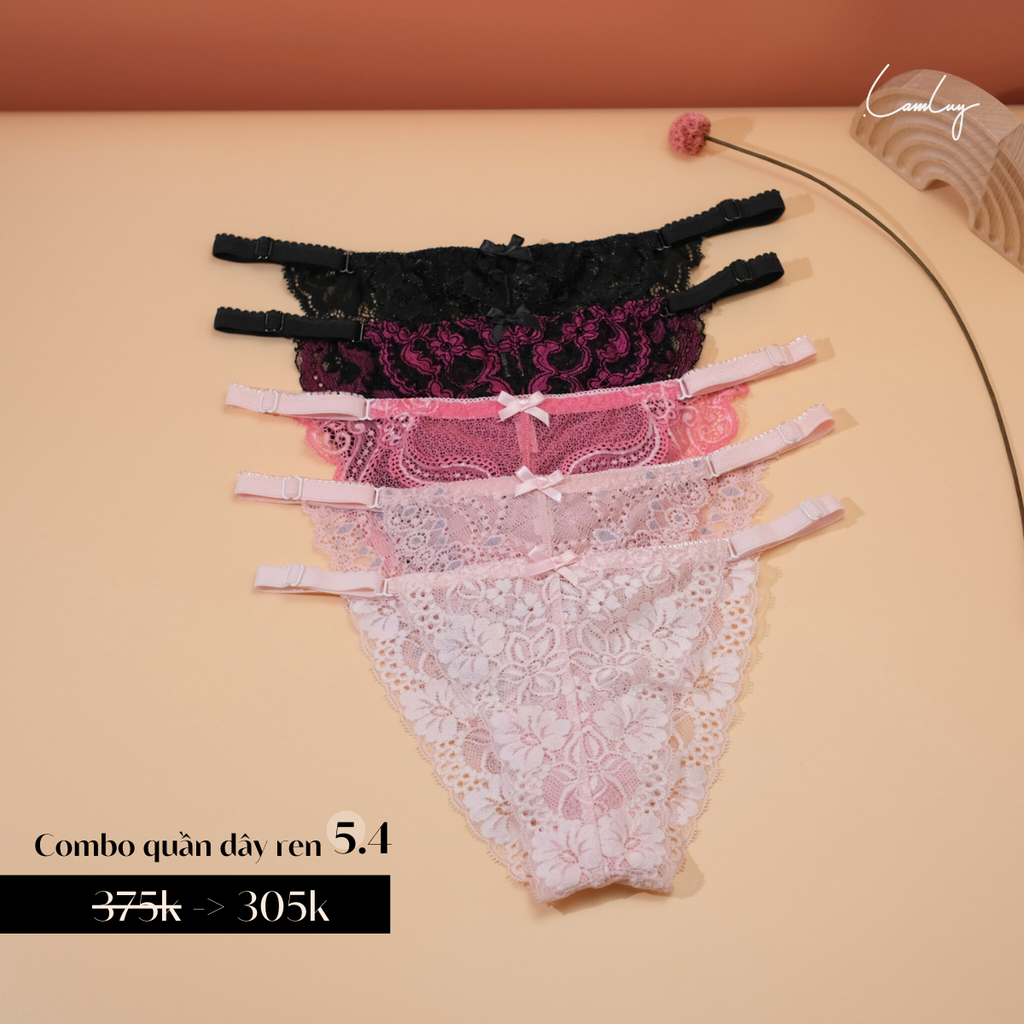 Combo 5 Quần Dây Ren