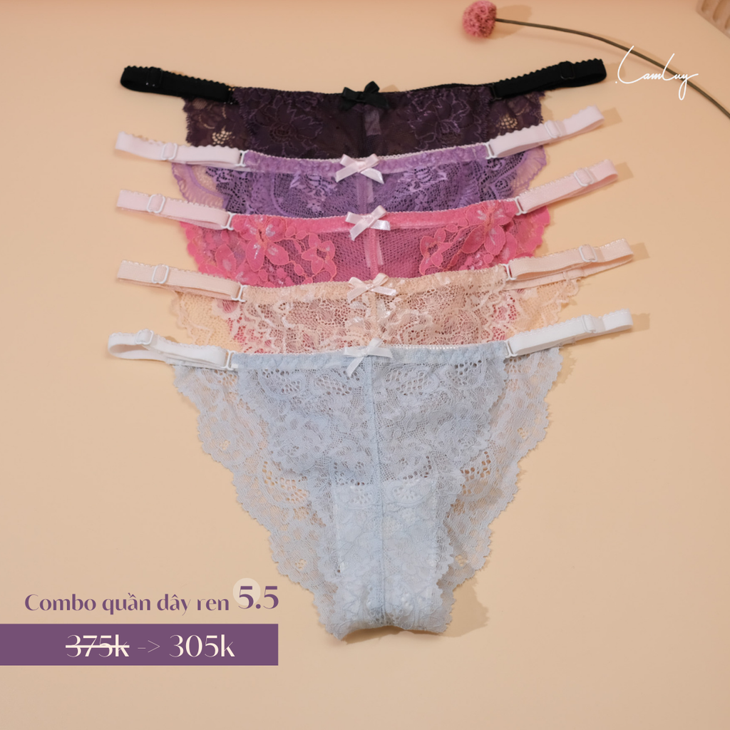 Combo 5 Quần Dây Ren