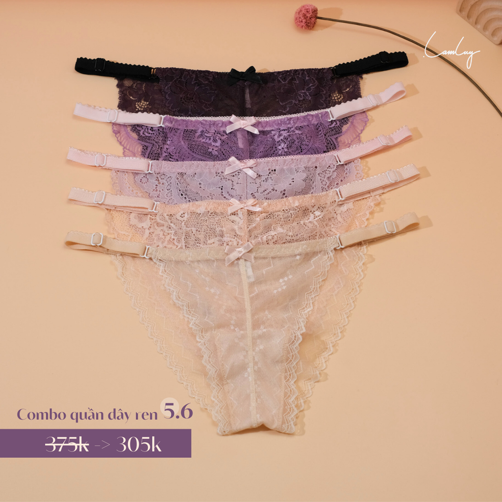 Combo 5 Quần Dây Ren