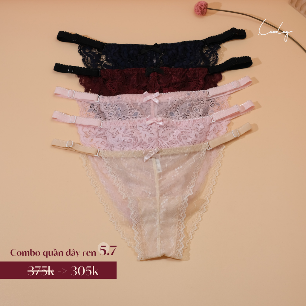 Combo 5 Quần Dây Ren