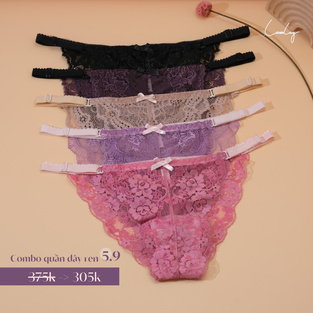 Combo 5 Quần Dây Ren