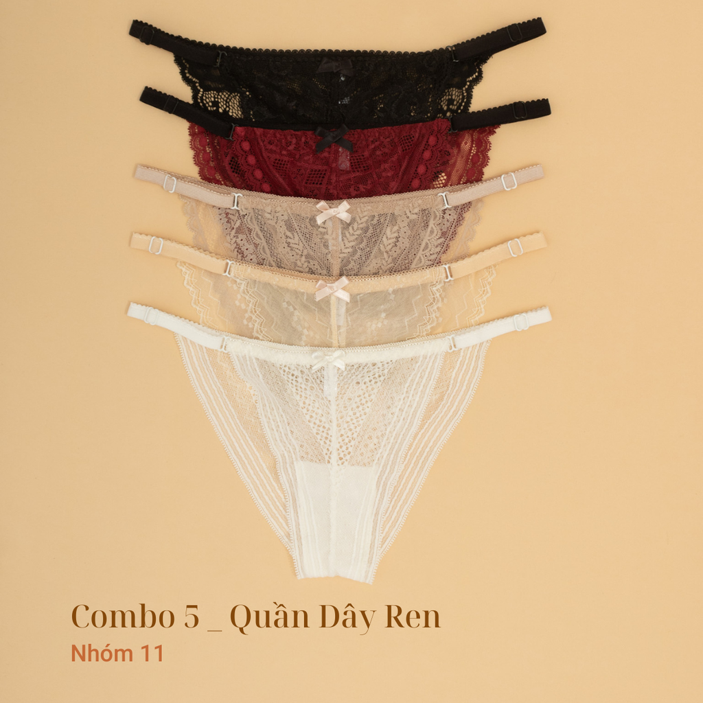 Combo 5 Quần Dây Ren
