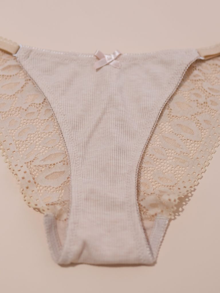 Quần Dây Thun Gân Nude Nhạt