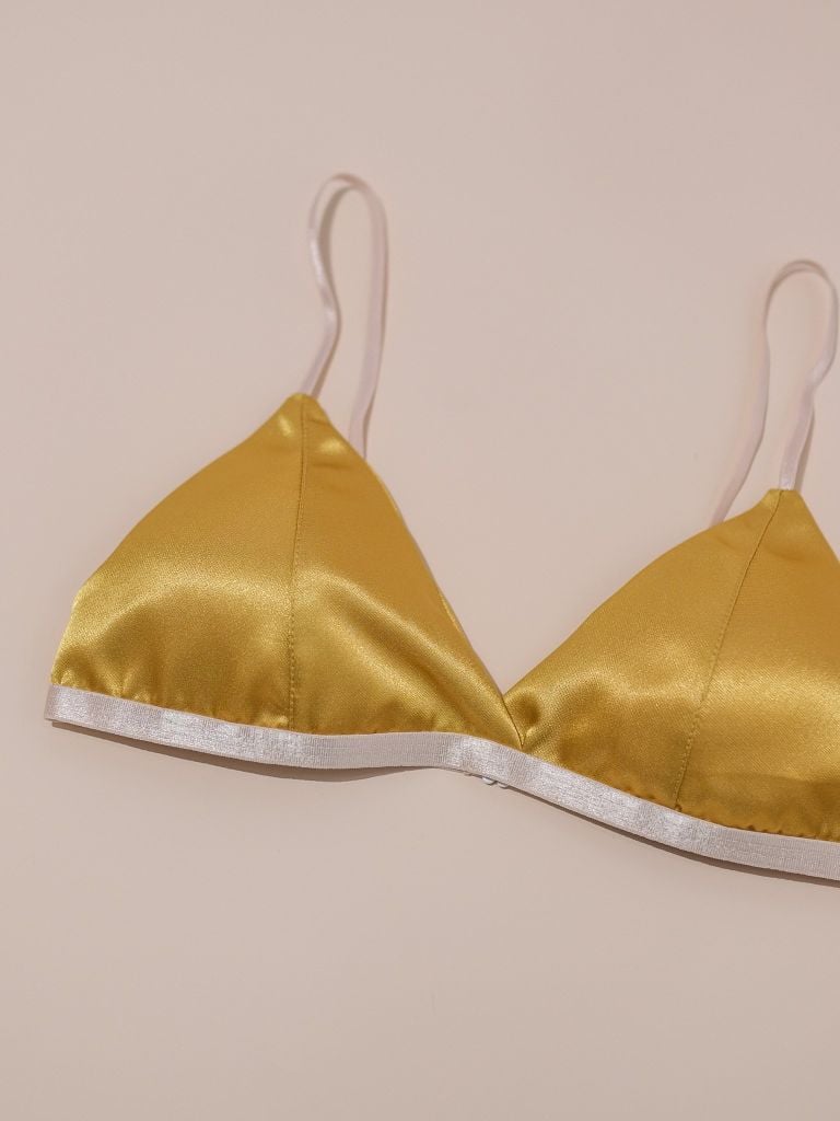 Bralette Lụa Vàng Nghệ V1