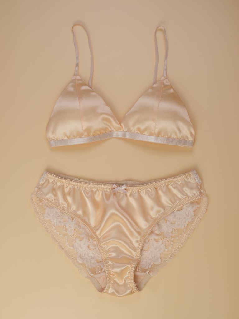 Bralette Lụa Kem V1