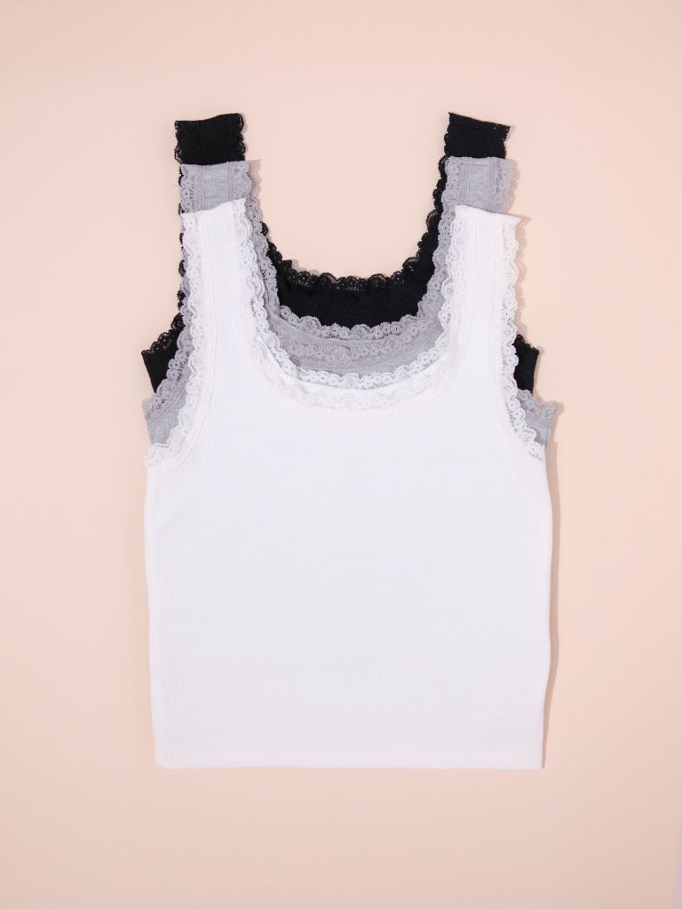 Áo Ba Lỗ Thun Viền Ren