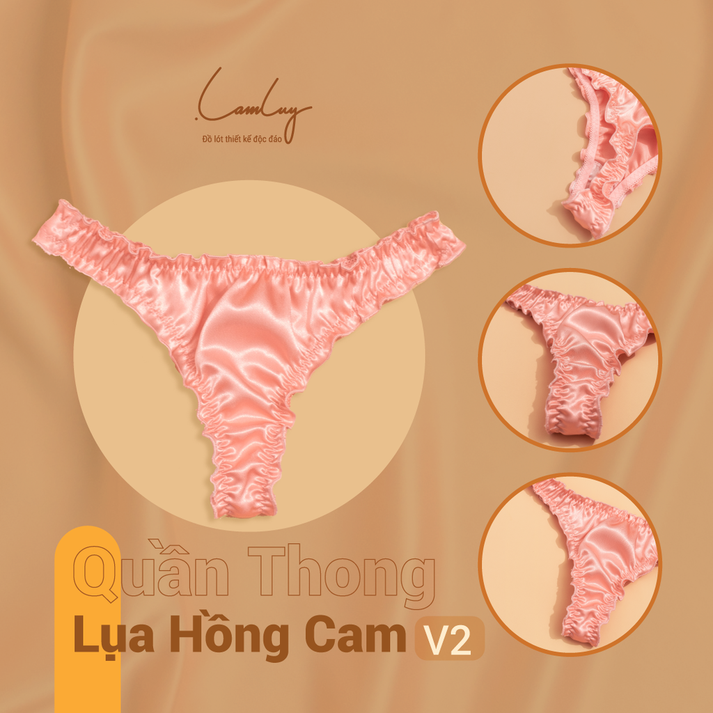 Quần Thong Lụa Hồng Cam