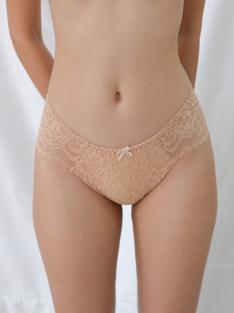 Quần Full Mông Ren Nude Đậm V2