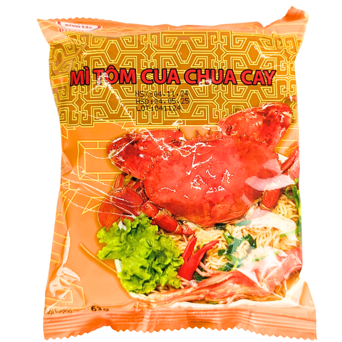  Mì Tôm Cua Chua Cay 63g 