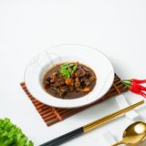  Thịt ba chỉ hạt lựu kho 