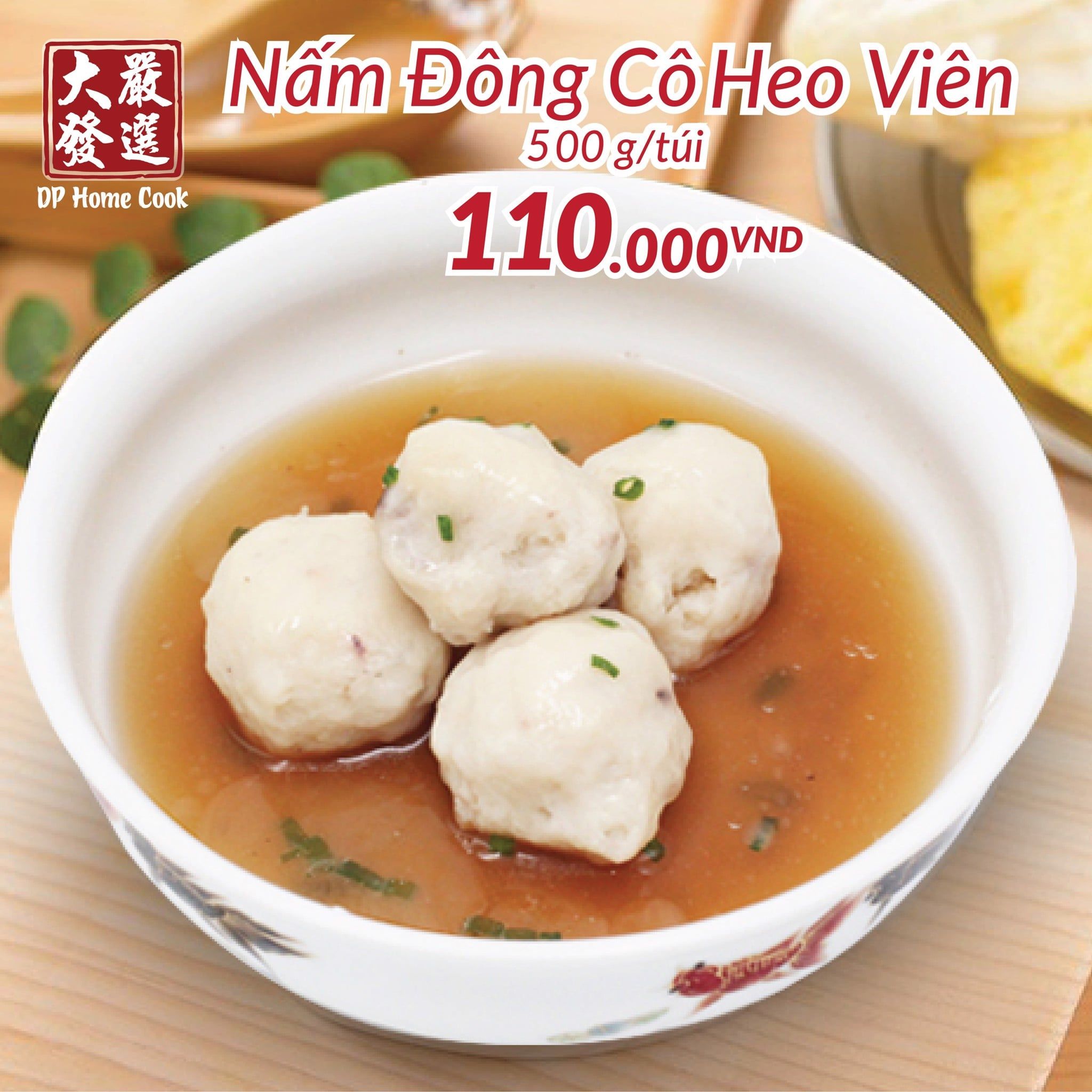  Nấm đông cô heo viên 500g 
