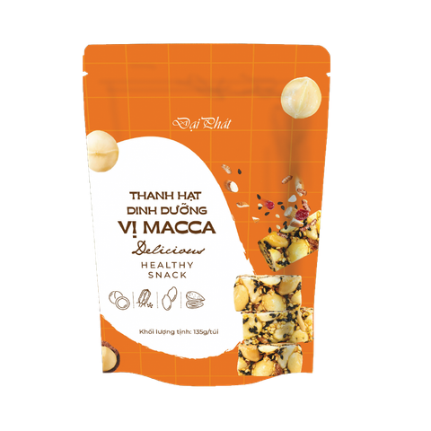  Thanh Hạt Dinh Dưỡng Vị Macca 135g ( Túi ) 