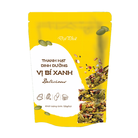  Thanh Hạt Dinh Dưỡng Vị Bí Xanh 135g ( Túi ) 