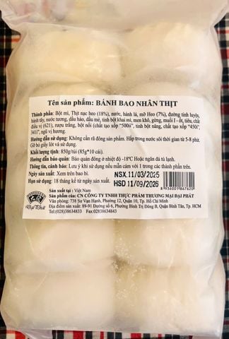  Bánh bao nhân thịt 