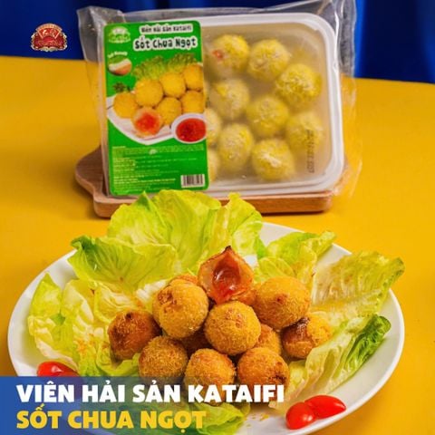  Viên Hải Sản Kataifi Sốt Chua Ngọt 