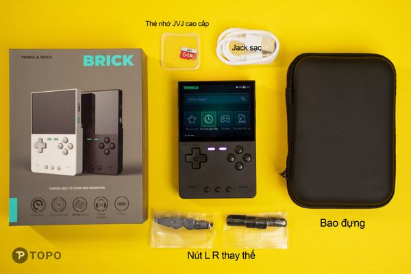  Trimui Brick - Tặng kèm thẻ JVJ tốc độ cao cài sẵn và bao đựng 