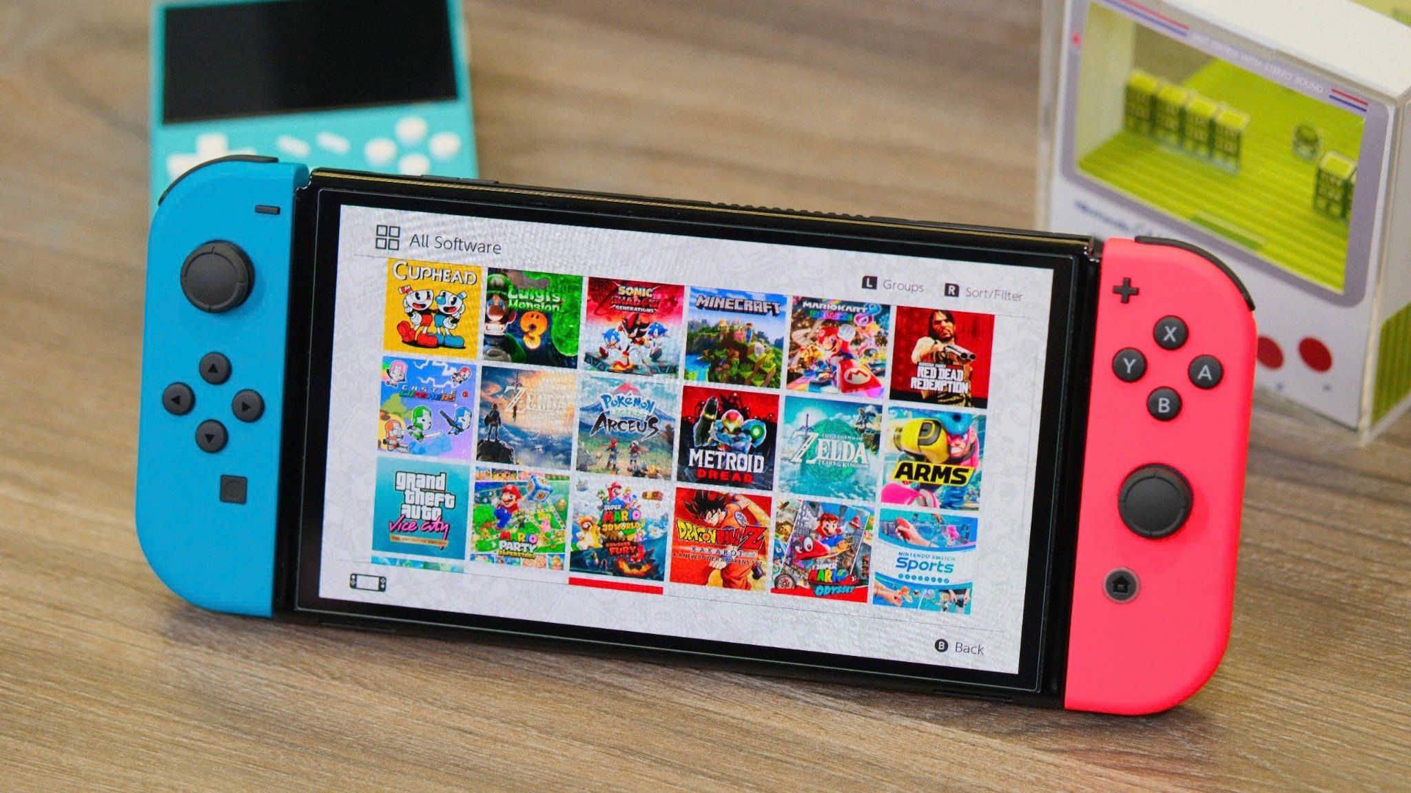  Nintendo Switch oled Nobox (Mod Chip) - Tặng kèm sạc Zin + đốc TV mini 