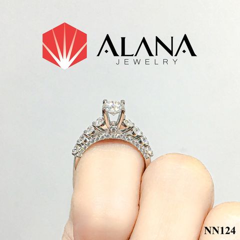  Nhẫn nữ Kim cương Moissanite NN124 