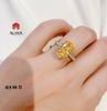 NHẪN NỮ OVAL 10x12 MOISSANITE VIVID YELLOW