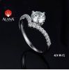 NHẪN NỮ KIM MOISSANITE ROUND CUT 7.2 , AU 750