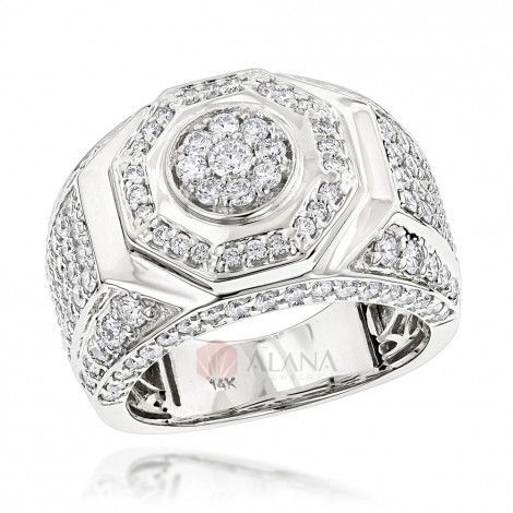 Nhẫn nam kim cương Moissanite NBA210