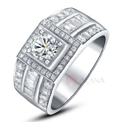  Nhẫn nam kim cương Moissanite NBA216 