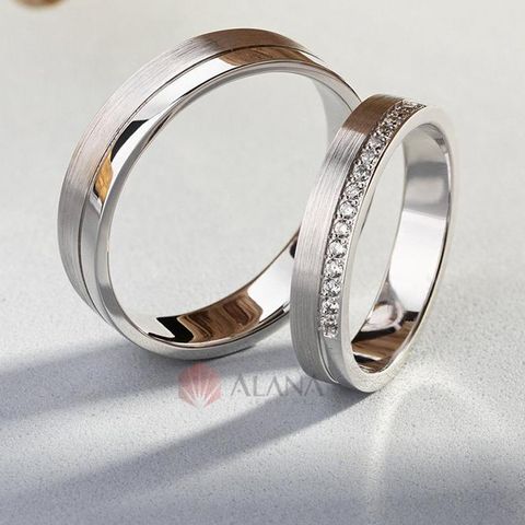  Nhẫn cưới kim cương Moissanite NC111 