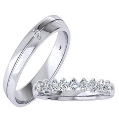  Nhẫn Đính Hôn Kim cương Moissanite NDH107 