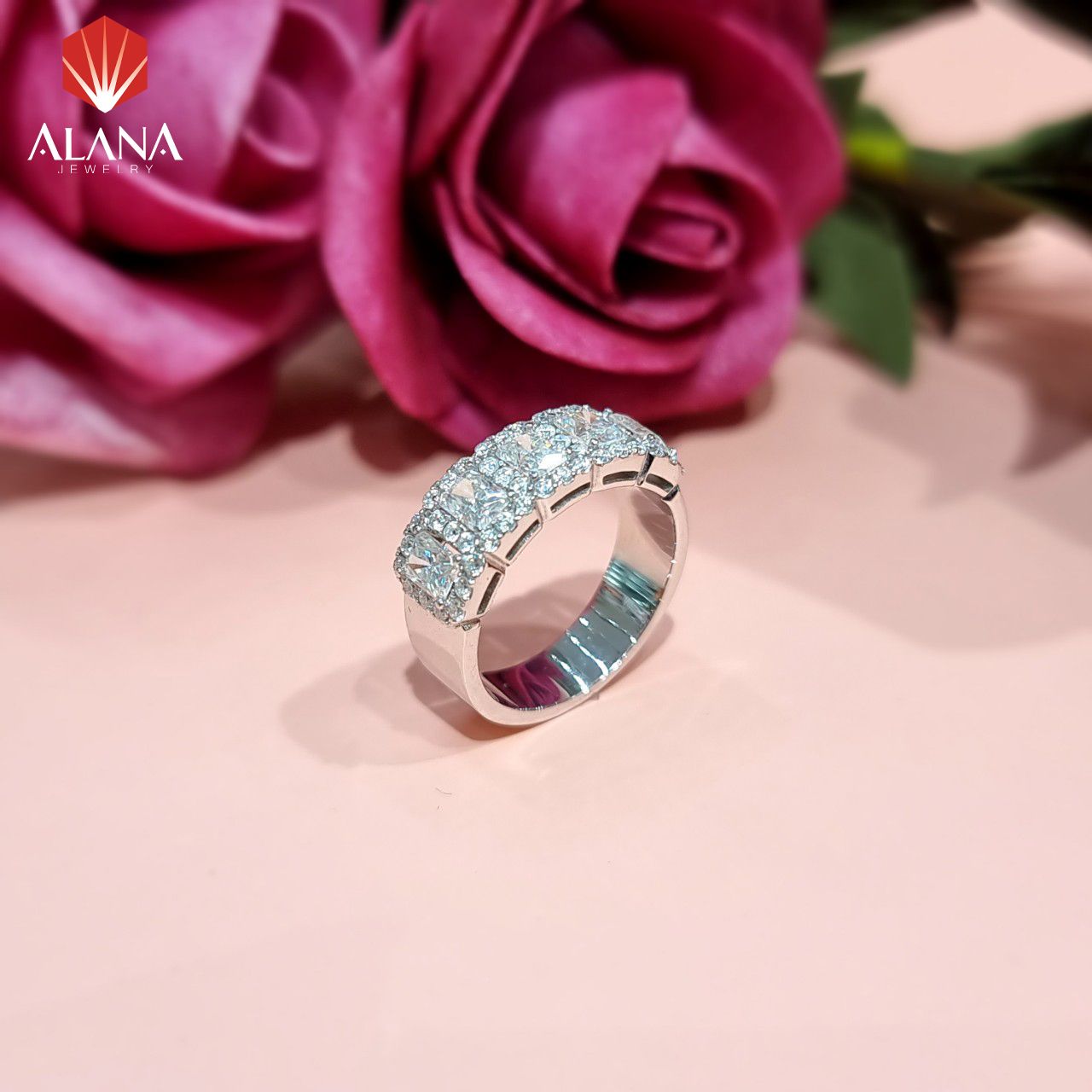 Nhẫn Nữ Kim cương Moissanite NN111