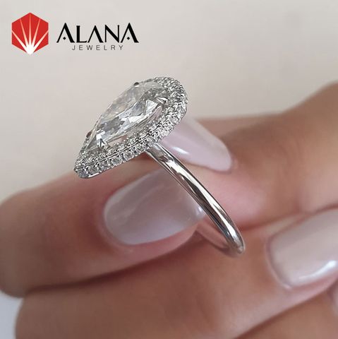  Nhẫn nữ Kim cương Moissanite NN152 