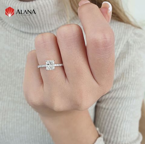  Nhẫn nữ Kim cương Moissanite NN155 